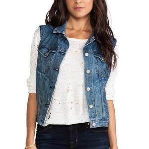 Rag & Bone Burney Denim Vest Main Street XS